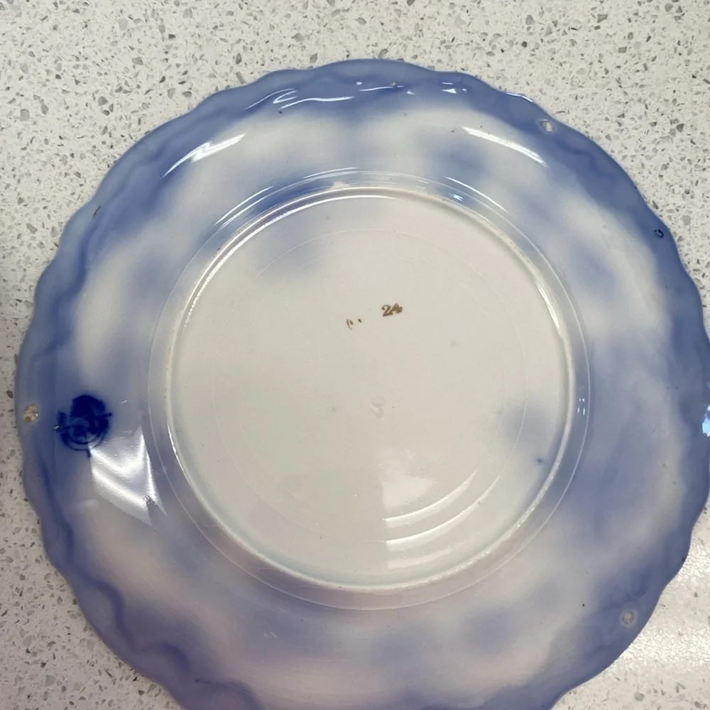 Bundle of 2 blueflow plates wedgewood antique - Picture 5 of 9